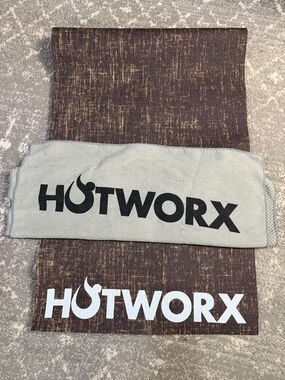 HOTWORX Gray Microfiber Fitness Towel - Soft Absorbent Gym Accessory